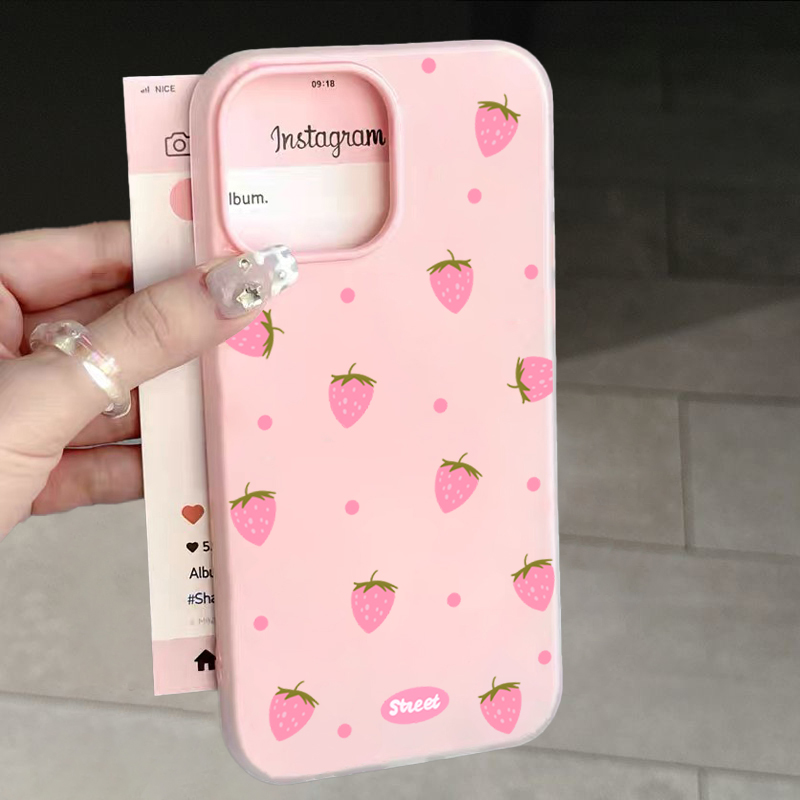Sweet Pink Strawberry Pattern  - Xiaomi Redmi Note 13 review and price